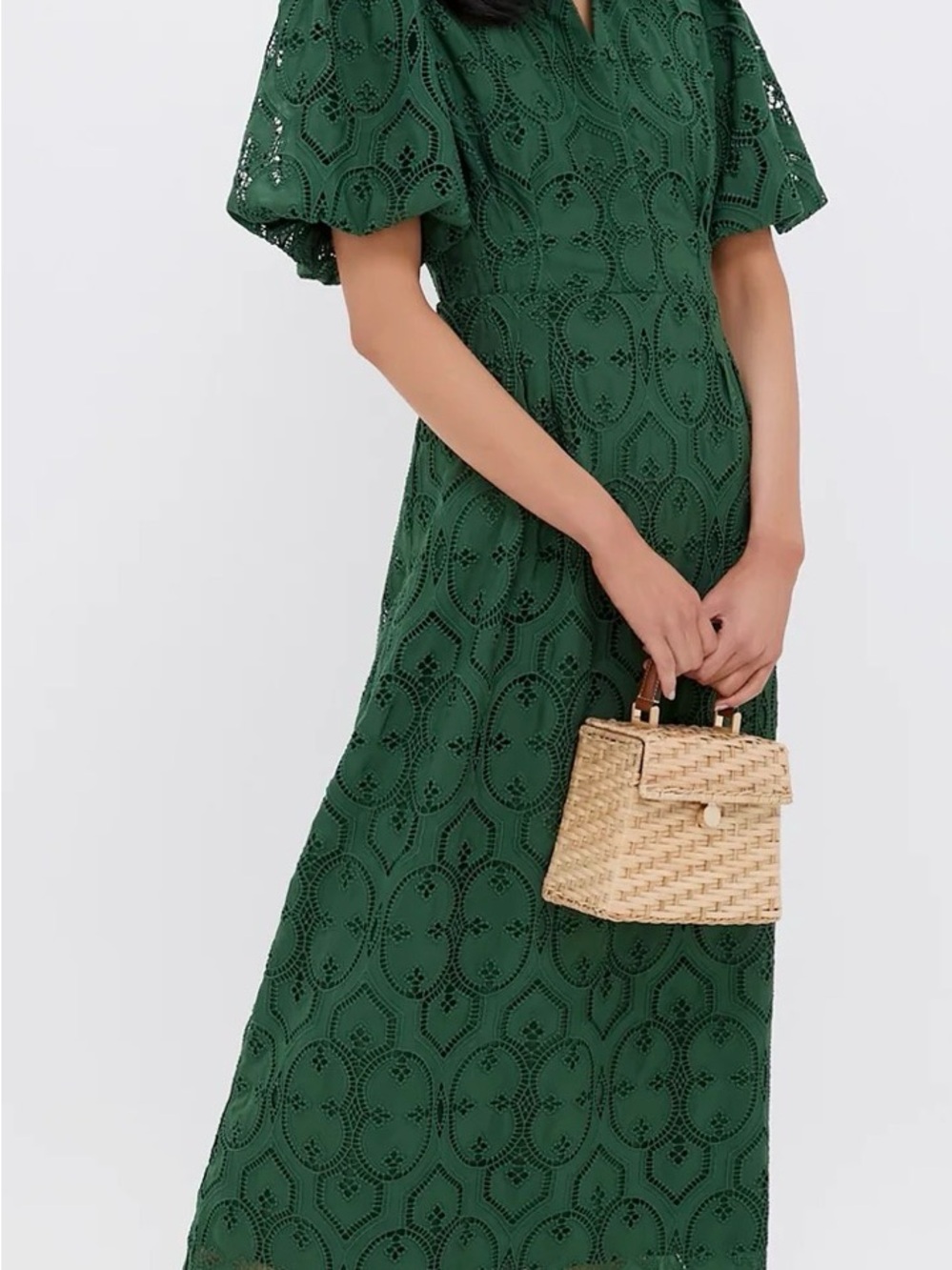 Tuckernuck Green Eyelet Maxi Dress
